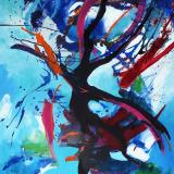 Figur im Wind 160x130 - 2018